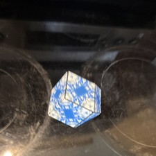 Blue White Marbled D20 CCG Dice Plastic Polyh...