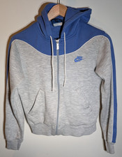 Vintage 80's Nike Blue Tag Full Zip Hoodie Sweatshirt Jacket Size Medium