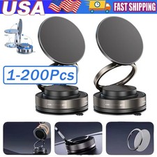 360  Vacuum Magnetic Phone Holder Suction Cup Car Mount with Foldable Stand Lot