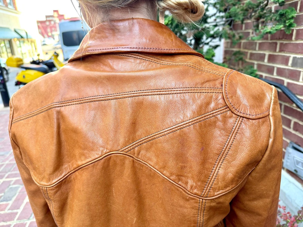 Vtg East West Musical Instruments Leather Jacket | 1960's East West Jacket View 2