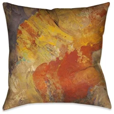 Laural Home Abstract Amber II 18" X 18" Indoor Decorative Pillow