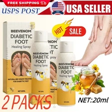 2X 20ml Foot Healing Spray Bee-Venom Infused Fast-Absorbing Antifungals Care