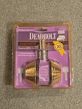 Polished Brass Double Cylinder Deadbolt Lock Keyed Alike
