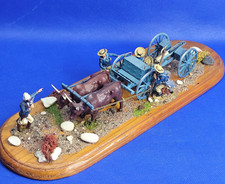 British Naval Brigade Gatling Gun Crew Diorama Anglo Zulu Wars Die Cast Figures