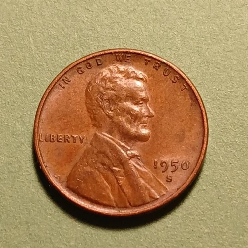 1950 S LINCOLN WHEAT CENT