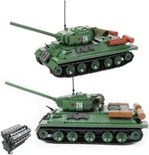 WWII T-34 Soviet Tank Building Block Set | General Jim’s Toys & Bricks | GJ-T3