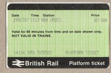 New Cross S01 - APTIS platform ticket - London SE14