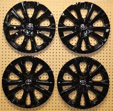 4 New Black 2020-2022 Hubcaps Fit Toyota Prius Prime Corolla Hybrid 15 Caps