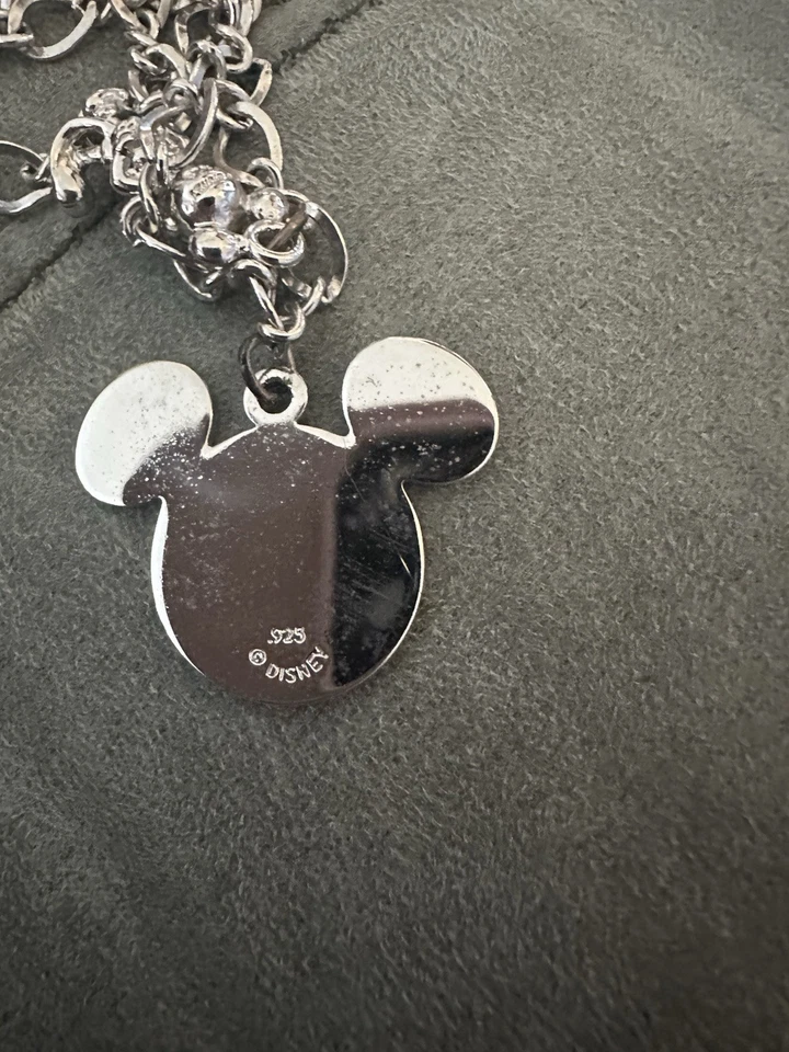 迪斯尼公园米奇老鼠 925 银心(初始 JP ON Heart)带米奇。 — 第 4/4 张图片