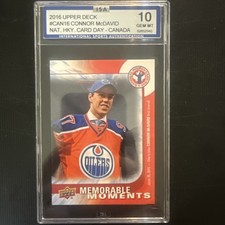 2015-16 Upper Deck National Hockey Card Day Connor McDavid #CAN 16 (RC) graded