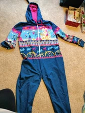 Disney Fantasyland Small World XL Hooded Bodysuit One piece Pajama Dumbo