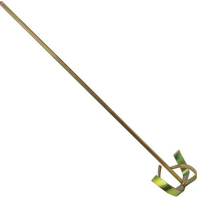 Drywall Mud Mixer Carbon Steel 32 In Shaft Pro-Grade Long Drill Paddle Tool