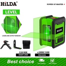 Laser Level Green, Rotatable 360 Degree Cross Line Self Levelling Laser