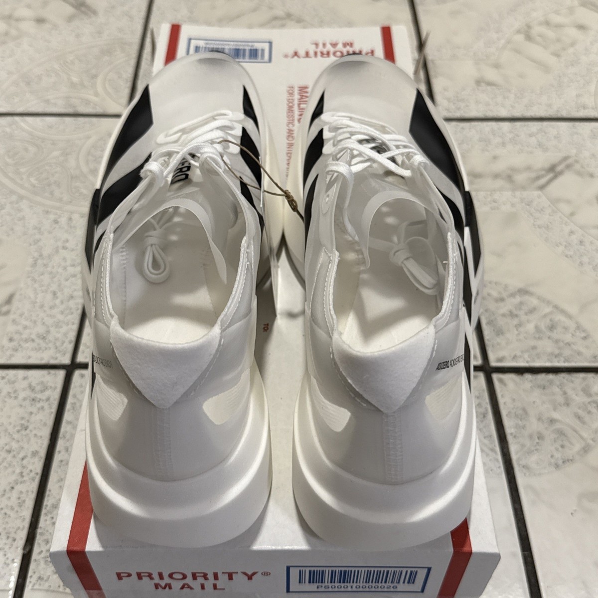 New Adidas Adizero Adios Pro Evo 1 Running Shoes White Men's Size
