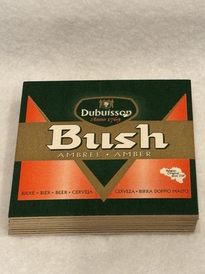 Set10 New Brewery Collectible Beer Mats Coasters Dubuisson Bush Belgium Vintage