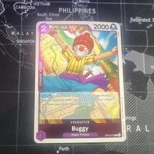 One Piece Buggy Character Card 2000 Power OP13-072 Standard Size