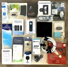 Mixed Electronics Gamers Junk Drawer Lot Spy Gear Y2K NIB Gadgets #4