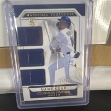 Panini National Treasures 2025 Chandler Simpson Rookie MEM #GG-CS 16 /99