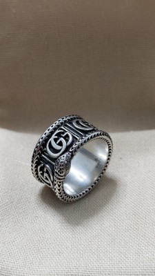 Gucci Ring 925 Silber Massiv 22mm Massiv Schlangen Design Unisex Schmuck