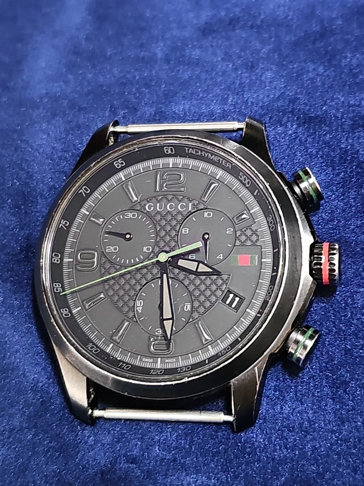 Gucci G-Timeless Chronograph Black PVD Mens Watch - Image 2 of 4