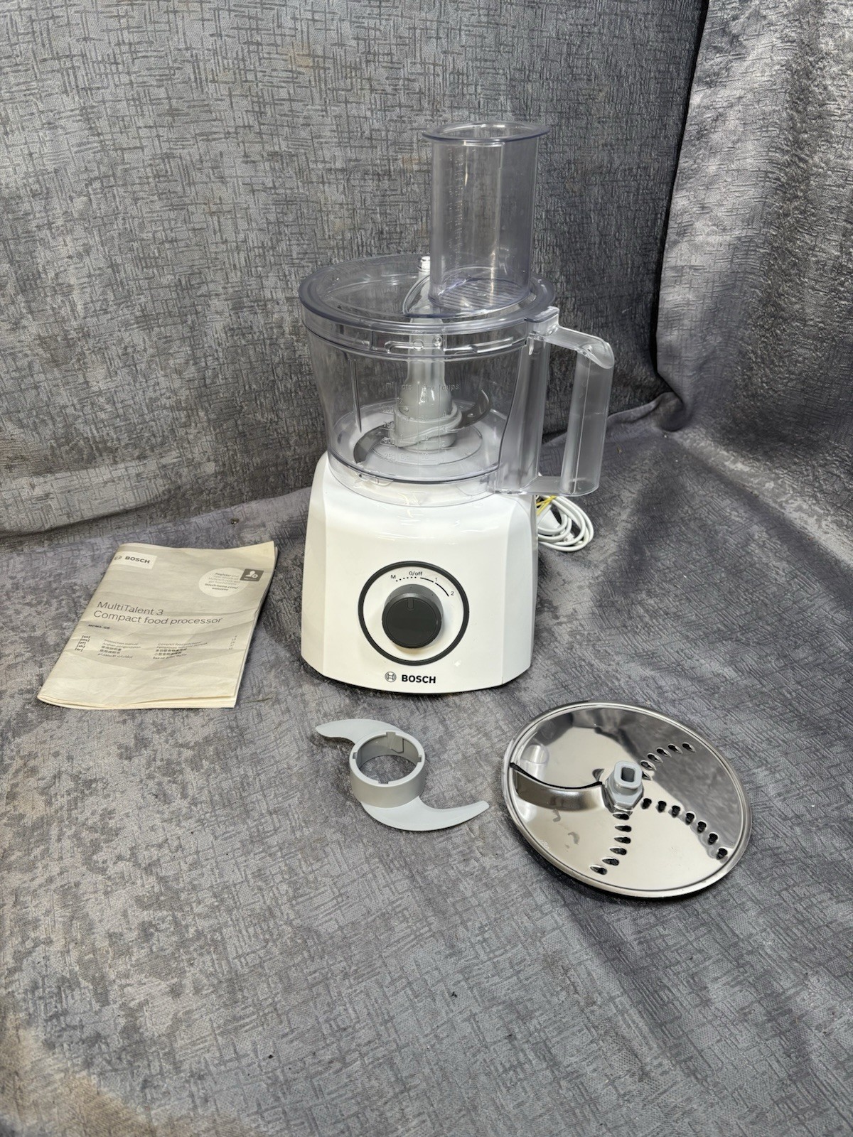Bosch MultiTalent 3 Compact Food Processor 700W MCM3100WGB White