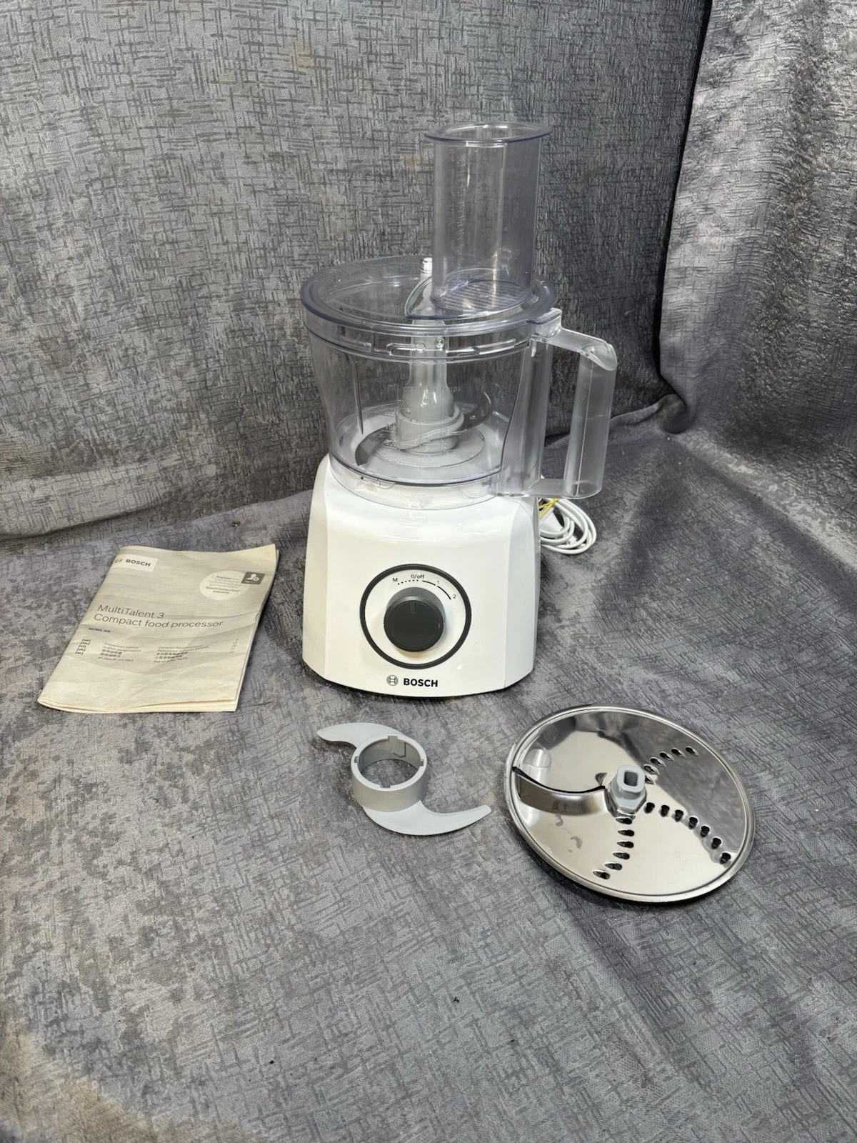 Bosch MultiTalent 3 Compact Food Processor 700W MCM3100WGB White
Opens in a new window or tab