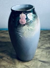Antique WELLER Hand Painted Impasto EOCEAN Line American Art Pottery Vase