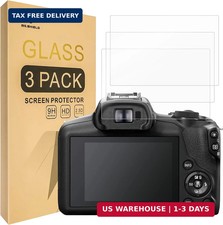 3-Pack Tempered Glass Screen Protector for Canon EOS R100 Camera Japan Glass w