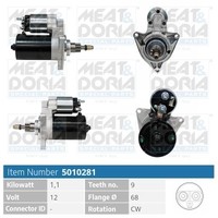 Meat & Doria Anlasser Starter 1.1 Kw FüR Opel Meriva Astra G CC 1.6 16V 1.2