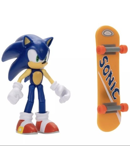 Sonic The Hedgehog 10cm Sonic Figure With Skateboard Accessory Brand New - Picture 2 of 3