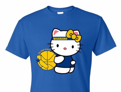 HELLO KITTY T-SHIRT ,Warriors champion all sizes 