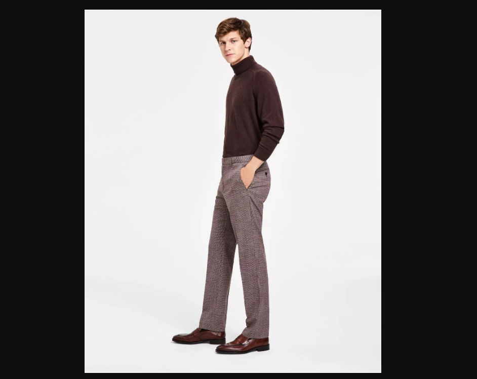 tommy hilfiger men's modern fit dress pants Tommy Hilfiger Men's Modern-Fit TH Flex Stretch Solid Performance Pant 36x29 main image 0