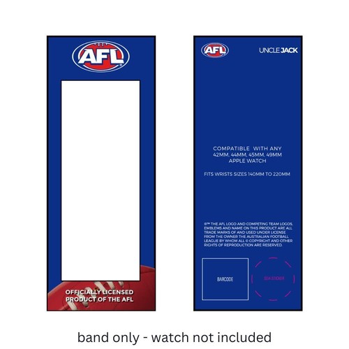 NEW Collingwood Magpies Apple Watch Band - Picture 3 of 3