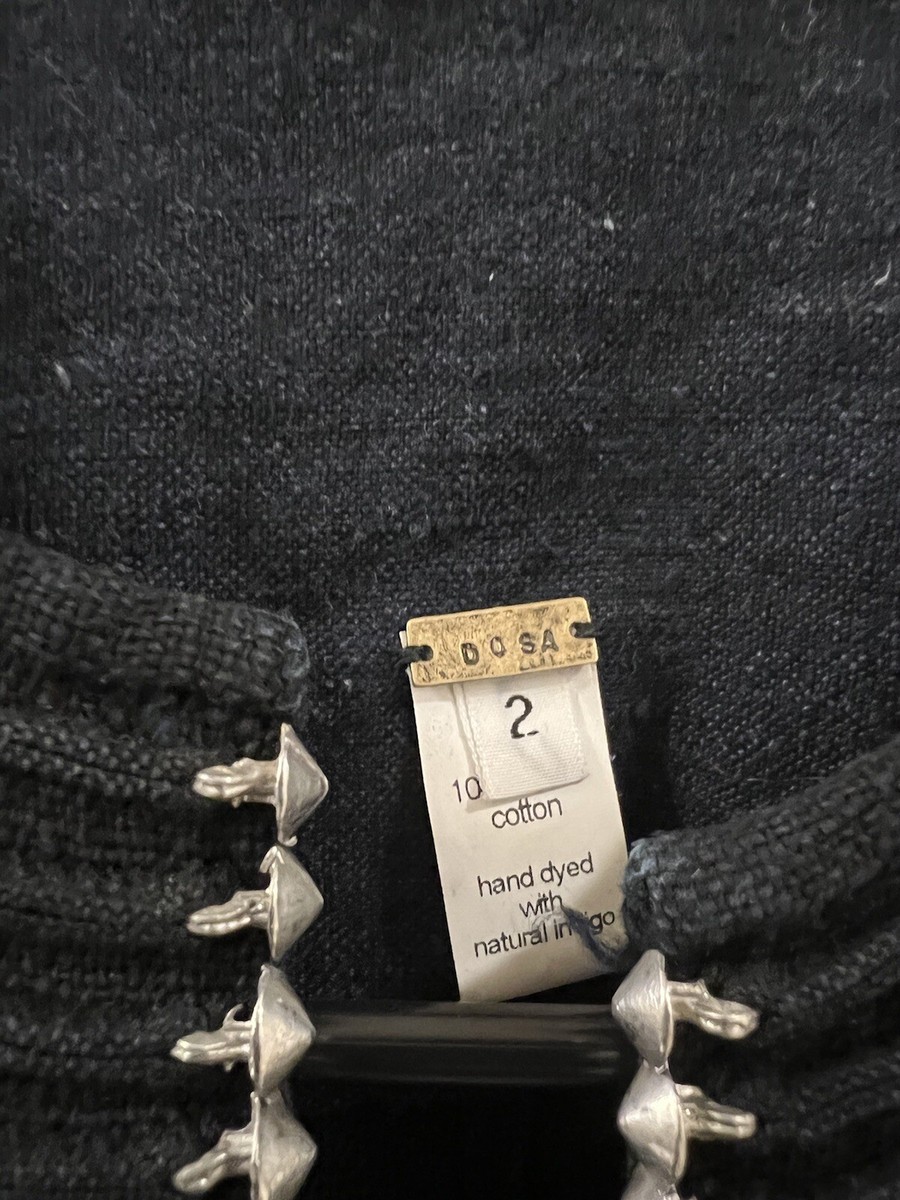 Dosa cotton blend open front peacoat jacket sz 2 (item A11