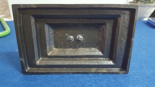 RARE ANTIQUE BRONZE JUDAICA HANUKKAH CANDELABRA MENORAH W/ ZOODIAC SIGNS ISRAEL - Picture 5 of 5