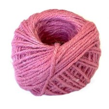 Jute 2mm Twine Cord Roll 50 mtrs - Hot Pink