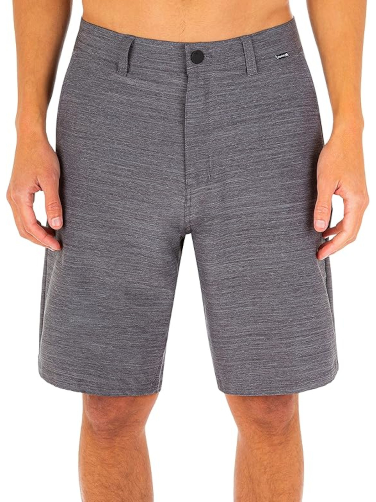 Мужские шорты из хлопчатобумажной смеси HURLEY серого цвета Heather Classic Fit 31 1590₽
