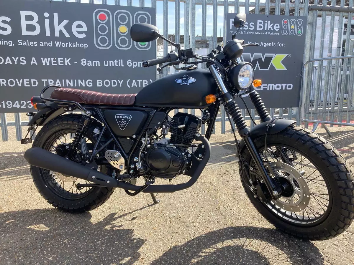 Wk Bikes 125Cc Retro Scrambler Motorcycle Custom Mutt Bullit Herald 125 |  Ebay