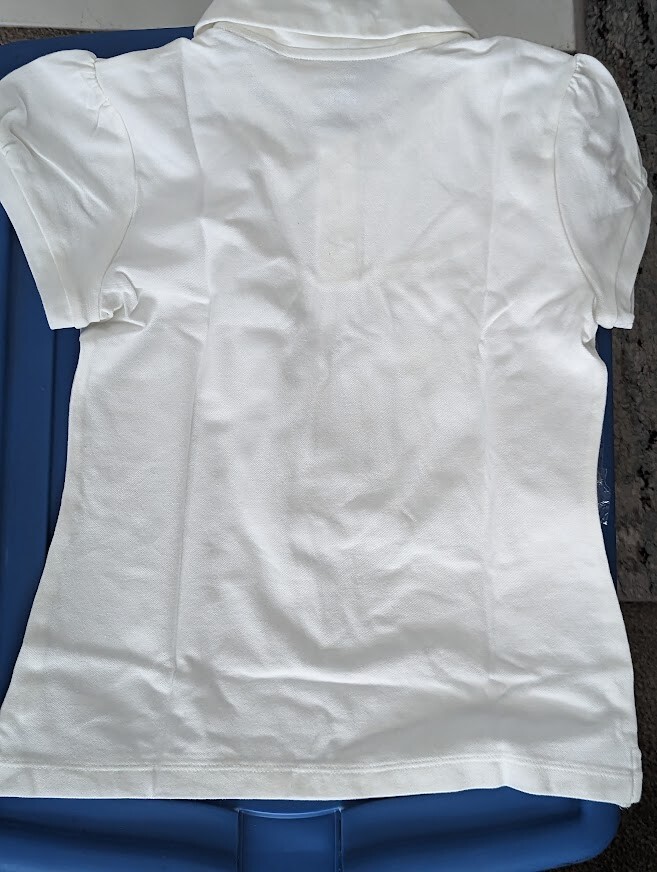 NEW NWT NIP The Children's Place White Girls Uniform Polo Shirt Size