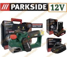 Parkside 12V Cordless Planer Brushless Motor - 4Ah Battery And Charger Included