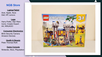 LEGO Creator 3-in-1 Medieval Castle Toy to Tower or Marketplace, 31120, New, US
