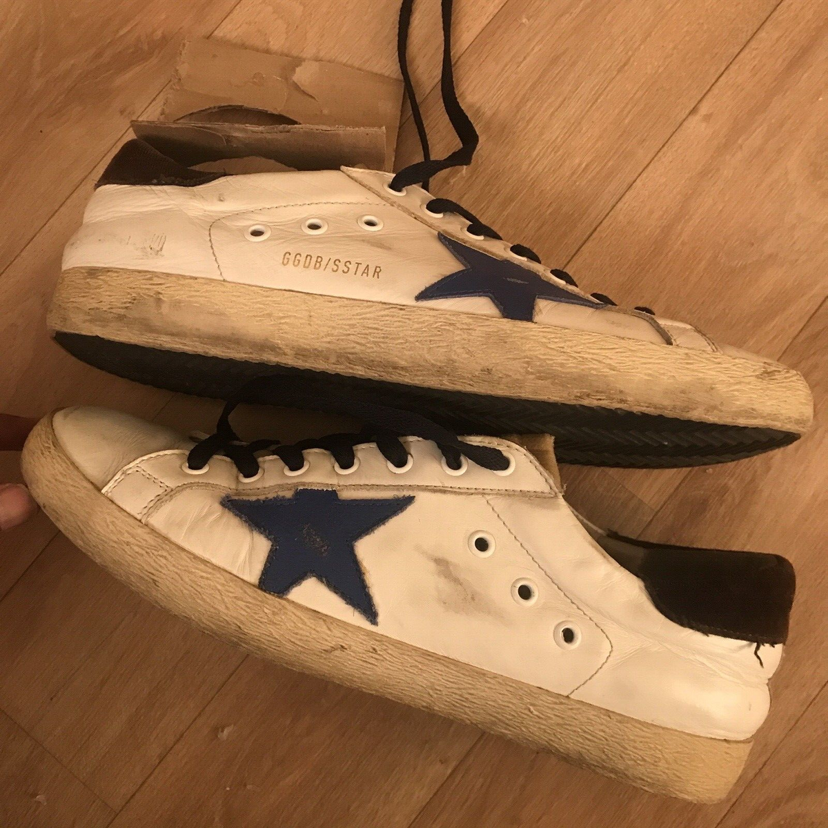 VINTAGE Golden Goose Sneakers SUPERSTAR GGDB Leather MENS VINTAGE Golden Goose Sneakers SUPERSTAR GGDB Leather MENS