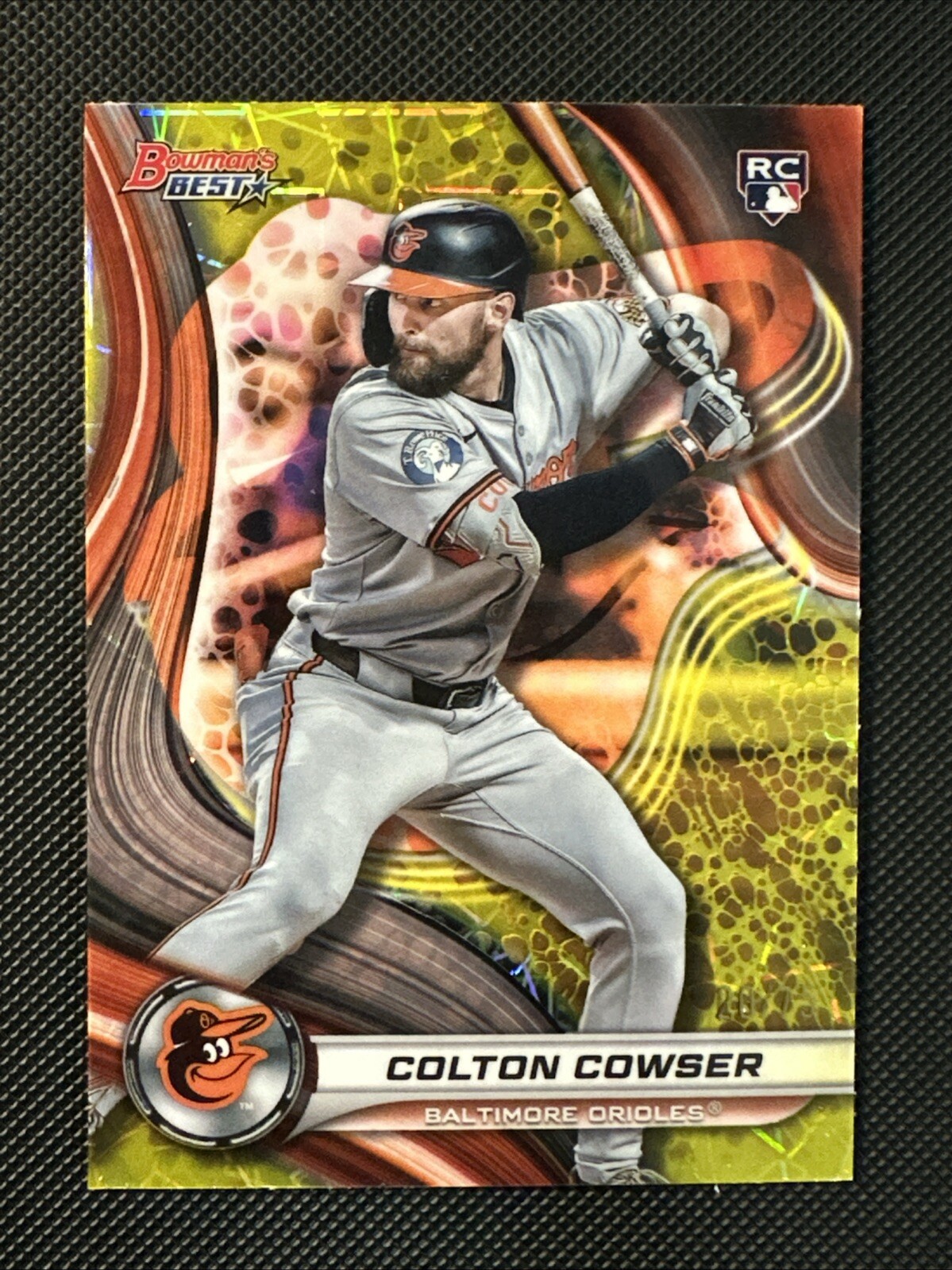 2024 Bowman's Best - Yellow Lazer Refractor Colton Cowser #10 /75