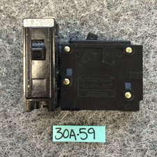 Lot of 2 Westinghouse Quicklag Type BA 120/240V Circuit Breaker 1 Pole 20 Amp