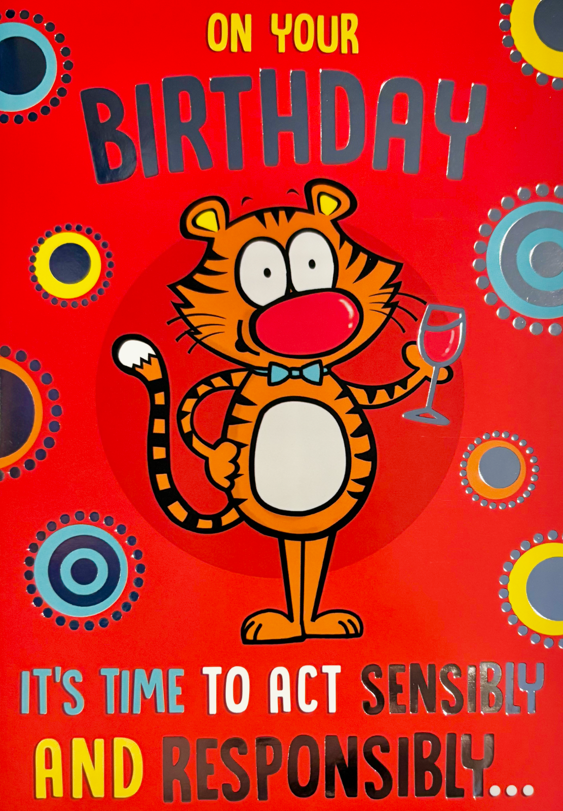 On your Birthday humour comedy open Birthday greetings card, brand new