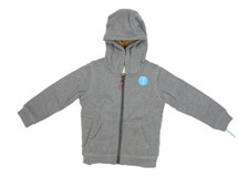 Carter's Full Zip Hoodie Sweatshirt Heather Grey Hooded Sweater Youth Boys 5T