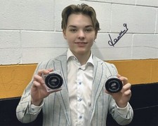 Jaxon Jacobson signed Brandon Wheat kings 8x10 photo  #2   2027 NHL DRAFT