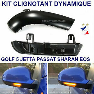 Kit clignotant dynamique pour Skoda Passat Golf 5, feux de rétroviseur LED à défilement fluide