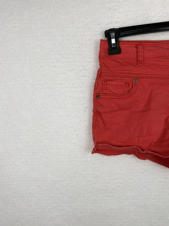 Pantalones Cortos Rosa Aeropostale Para Mujer 4 Tiro Alto Foto 3 de 4