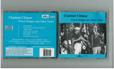 CHUCK HEDGES & ALLAN VACHE: CLARINET CLIMAX CD-POTATO HEAD BLUES-OH, BABY++1998